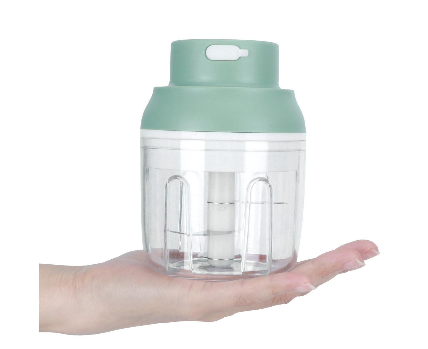 Mini Vegetable Cutter 250ml Electric Garlic Masher Crusher Grinder Kitchen AccessoryGreen