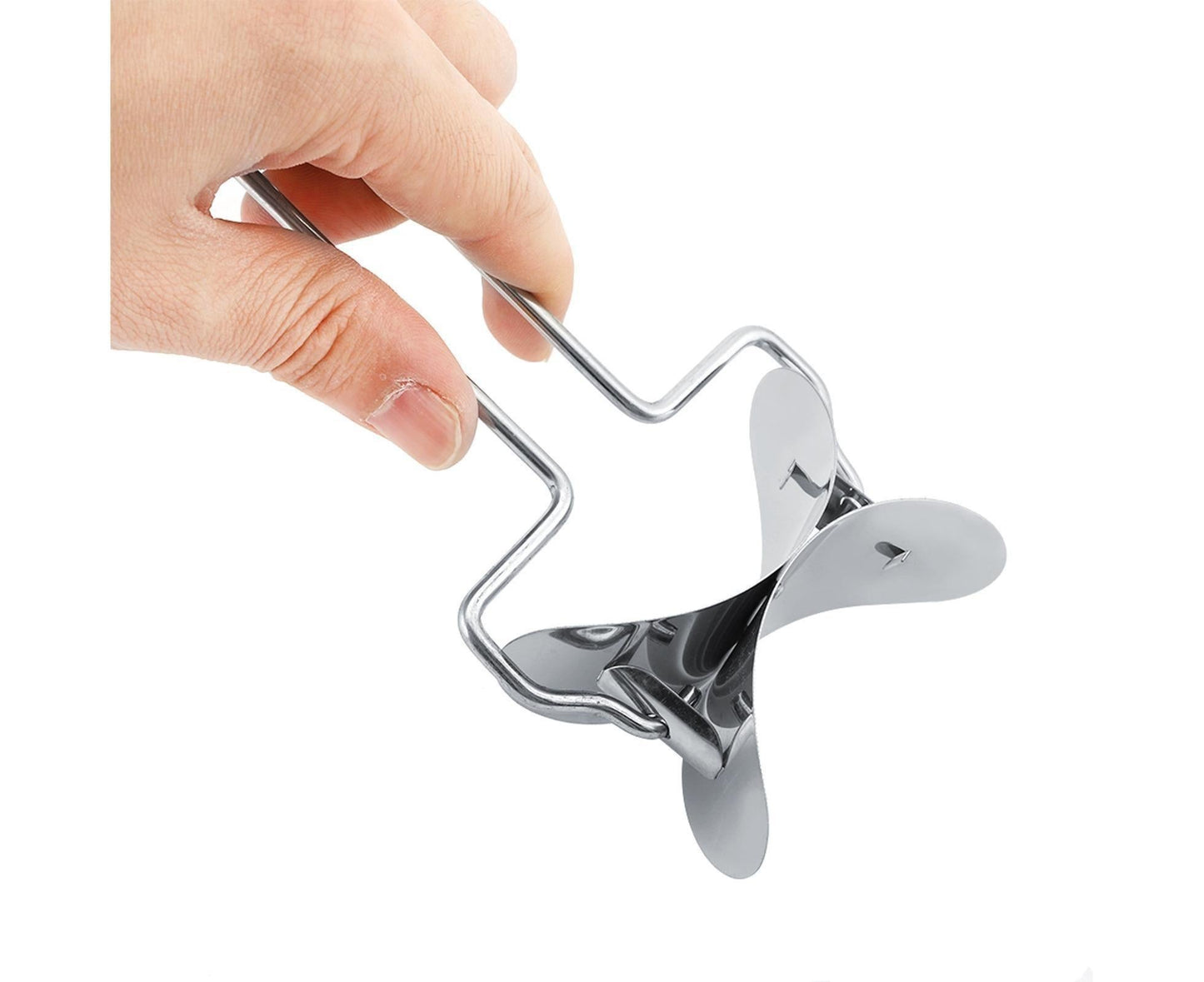 Stainless Steel Dumpling Wrapper Dough Cutter Circle Roller Mold Making Tool