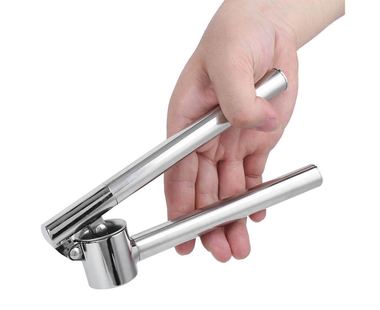 Stainless Steel Manual Food Garlic Press Crusher Mincer Squeezer Household Kitchen Utensils