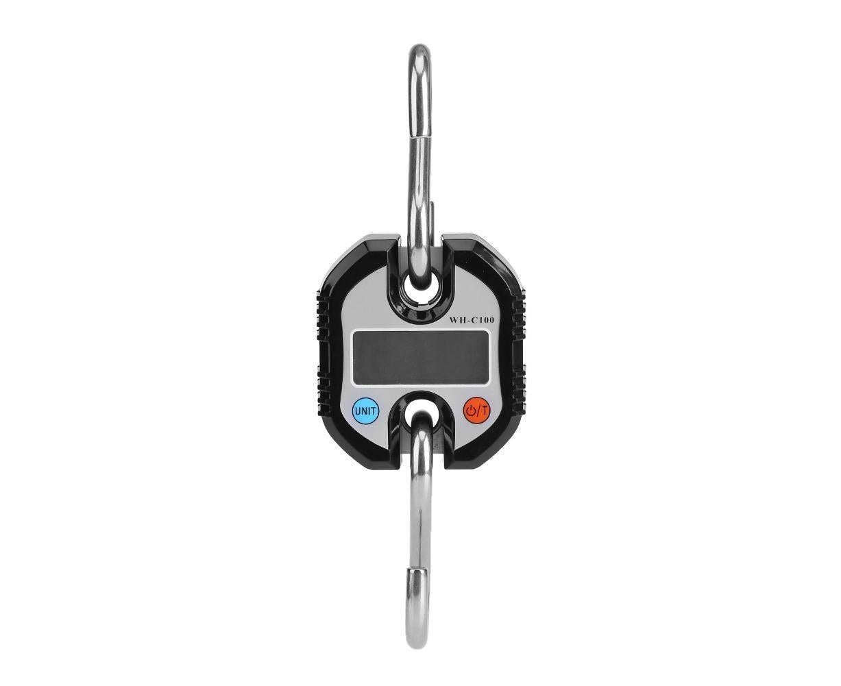 WeiHeng Portable Crane LCD Digital Electronic Hook Hanging Scales Loop Weighing Balance Black