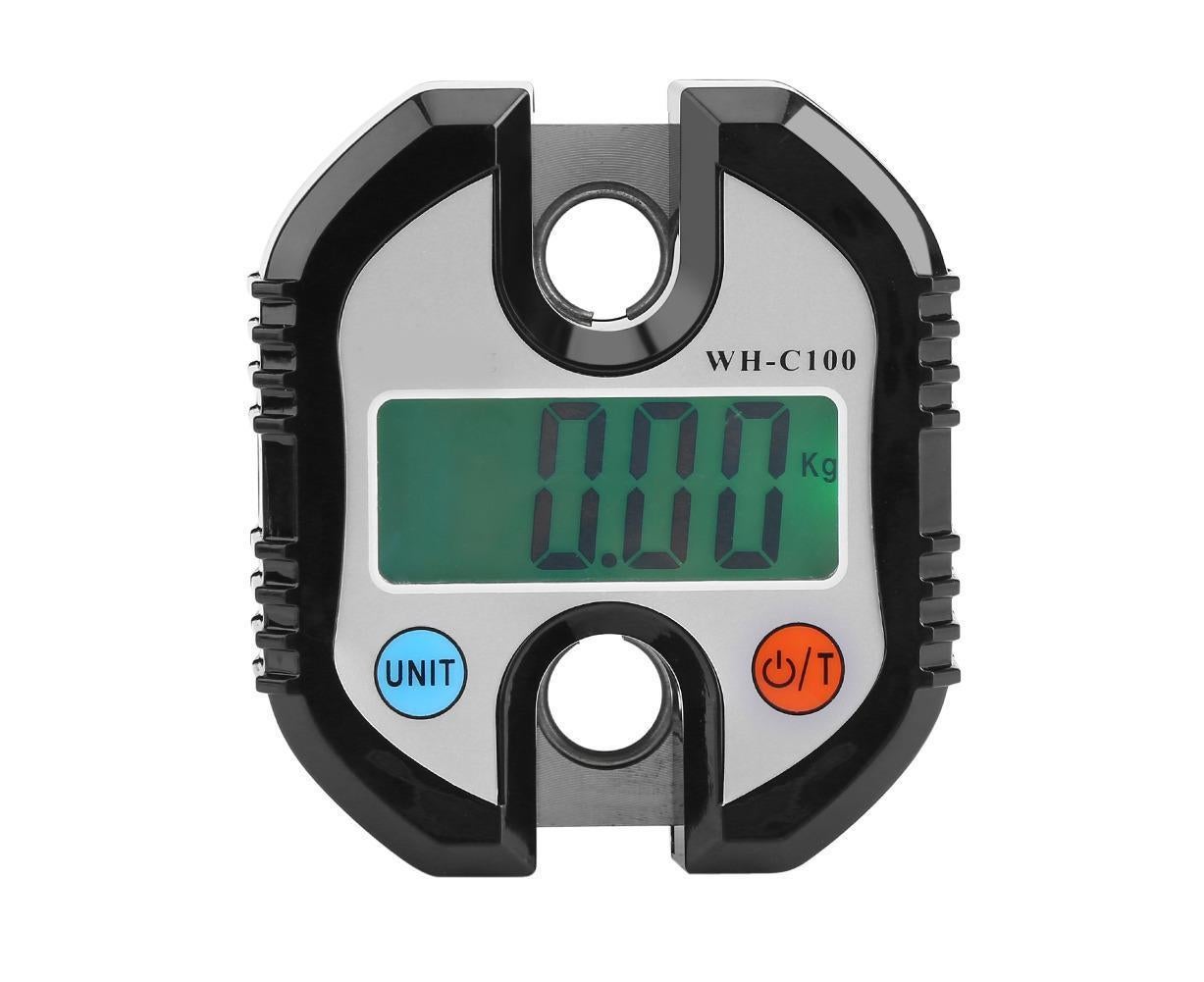 WeiHeng Portable Crane LCD Digital Electronic Hook Hanging Scales Loop Weighing Balance Black