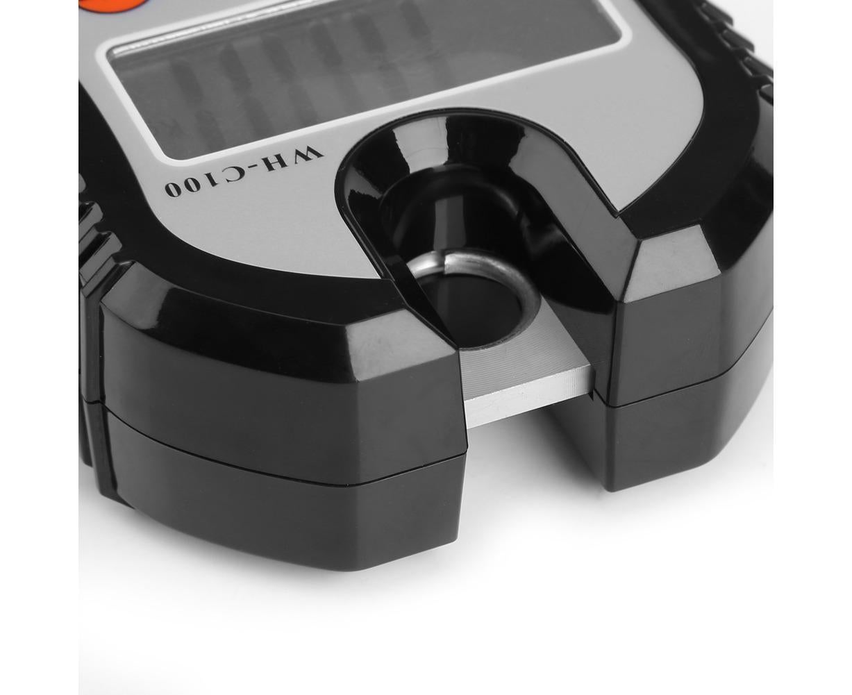 WeiHeng Portable Crane LCD Digital Electronic Hook Hanging Scales Loop Weighing Balance Black