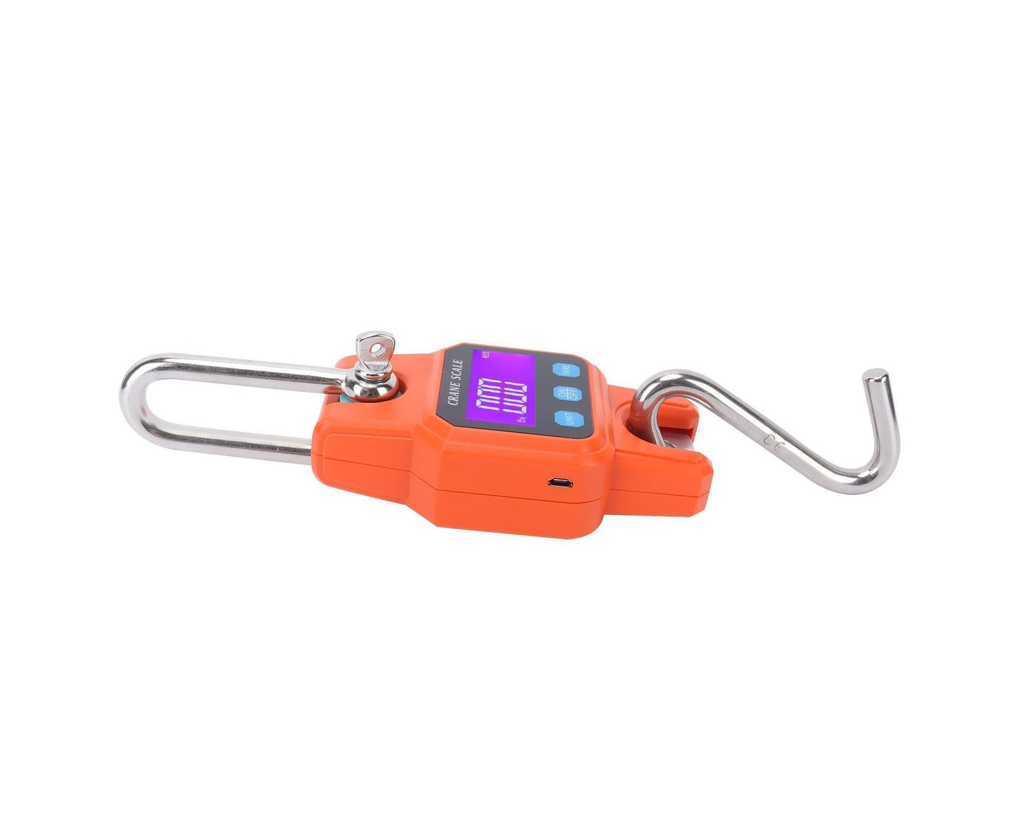 WH-C06 Rechargeable Digital Hanging Scale Mini Crane Scale Electronic Hook Scale for Home(Orange )