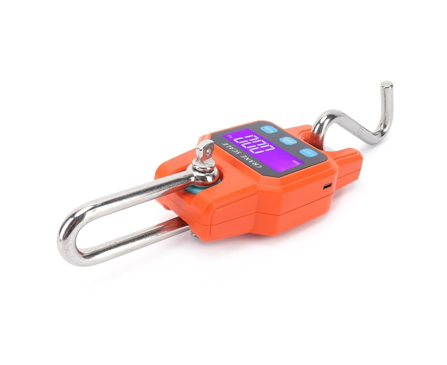WH-C06 Rechargeable Digital Hanging Scale Mini Crane Scale Electronic Hook Scale for Home(Orange )