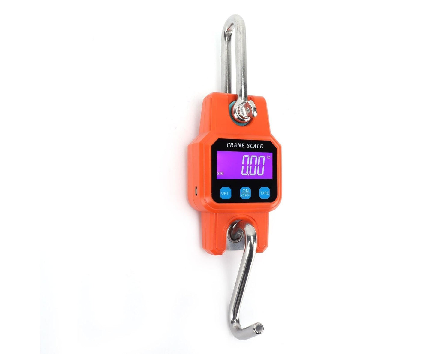WH-C06 Rechargeable Digital Hanging Scale Mini Crane Scale Electronic Hook Scale for Home(Orange )