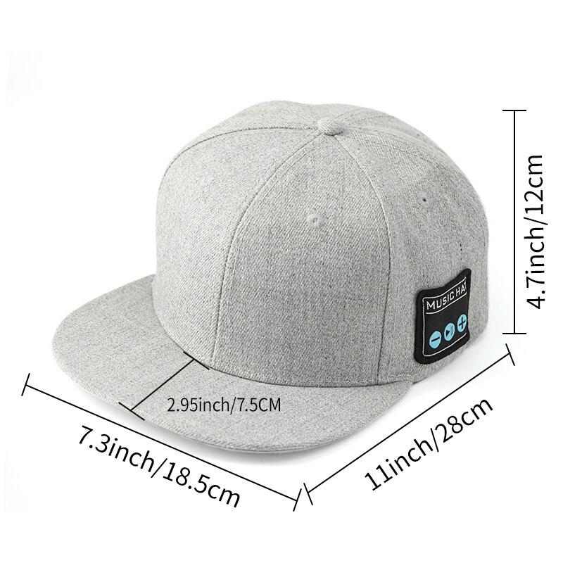 Dark Blue Wireless Bluetooth Hat - Sports Cap with Dual Speakers, Bluetooth 5.4,Outdoor Music Hat for Running,Jogging,and Sports