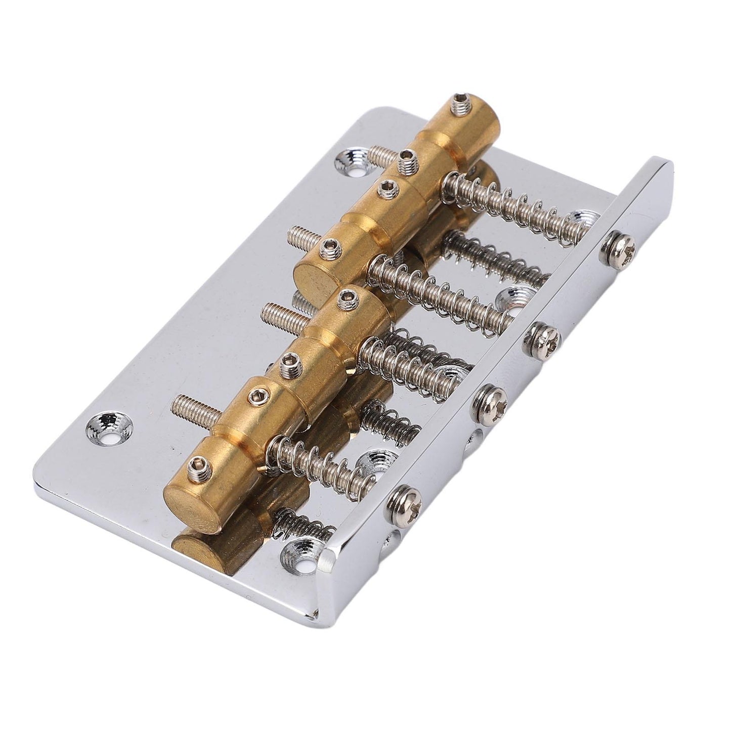 4 String Bass Bridge Assembly Robust Simple Installation Copper Guitar Bridge Saddle For Maintenance