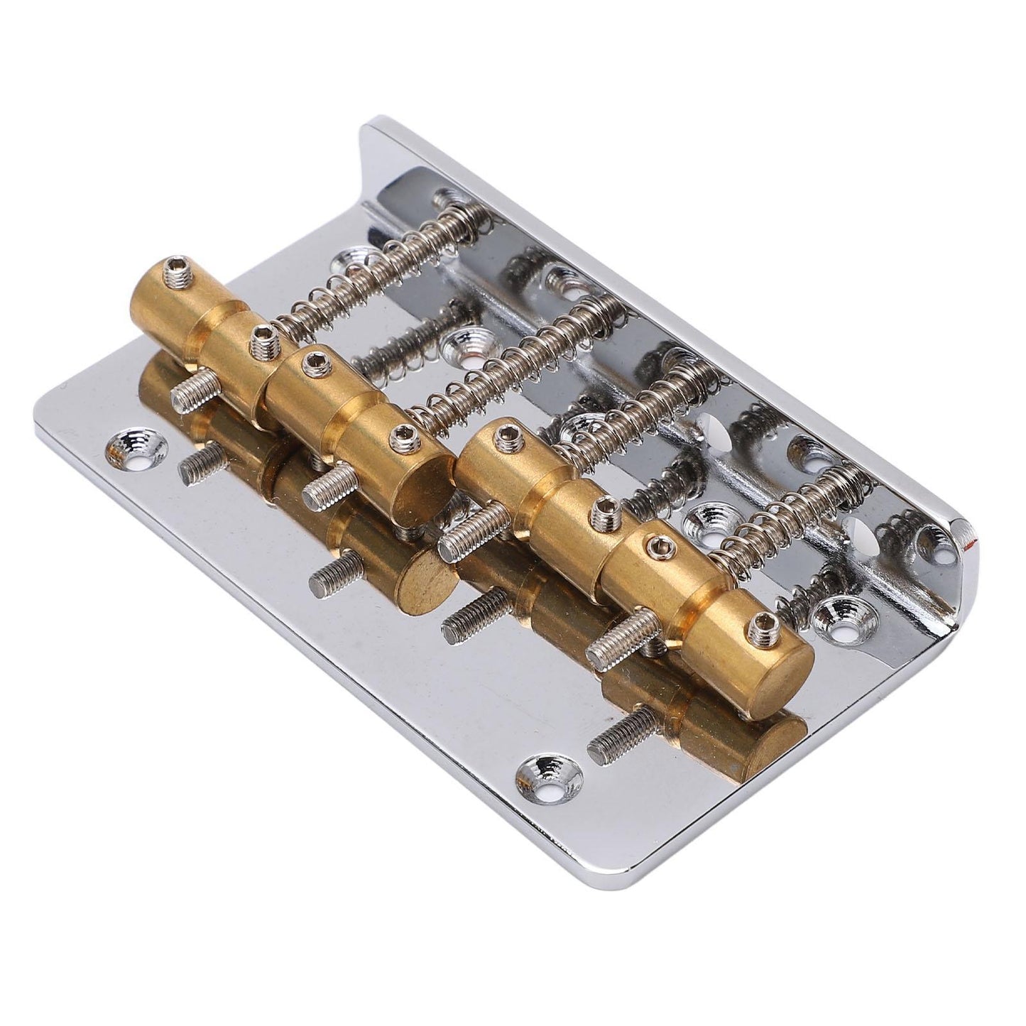 4 String Bass Bridge Assembly Robust Simple Installation Copper Guitar Bridge Saddle For Maintenance