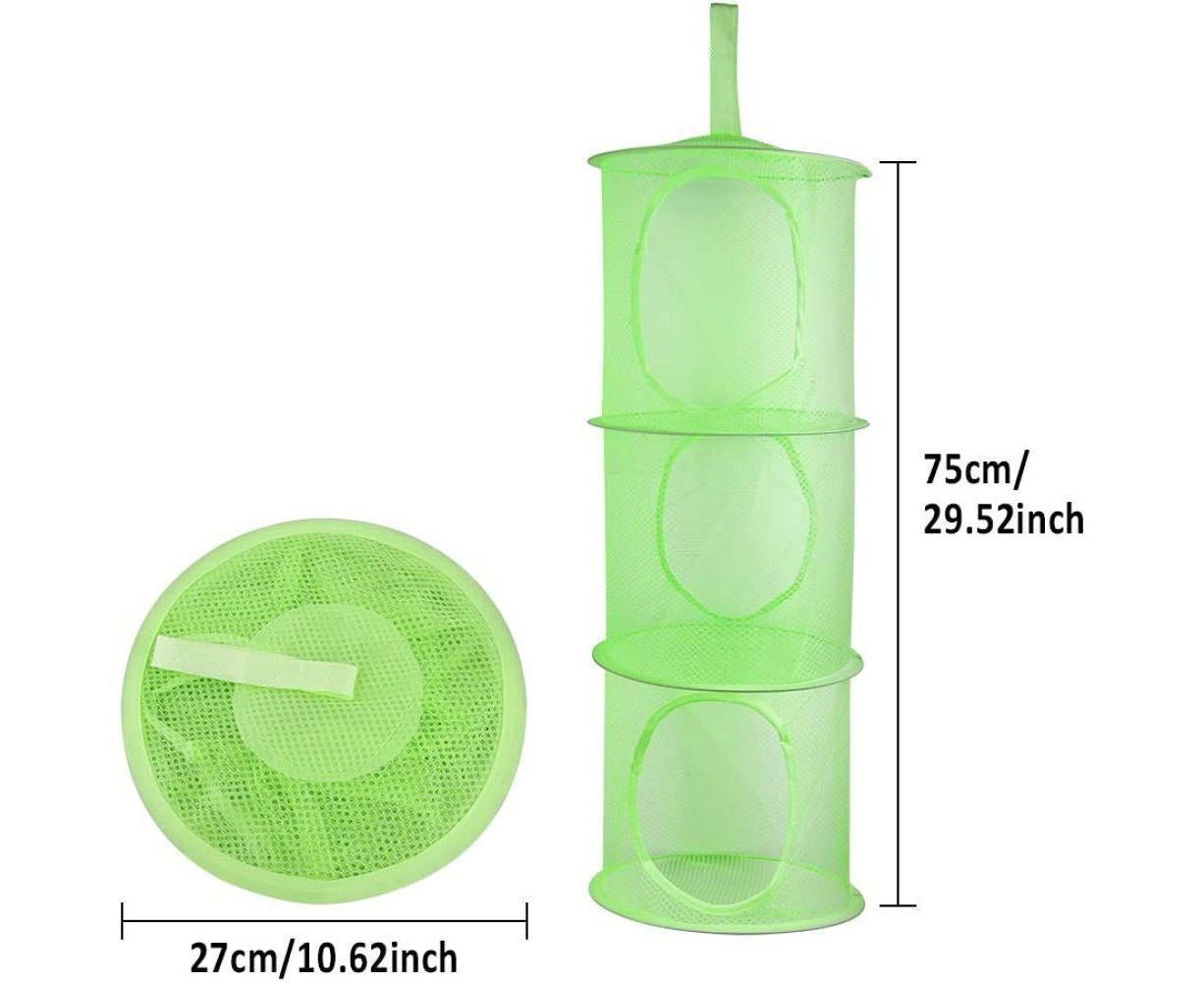 4-Storey Plush Storage Room, Foldable Space-Saving Storage Basket, Suitable For Babies Room, Bathroom, Balcony