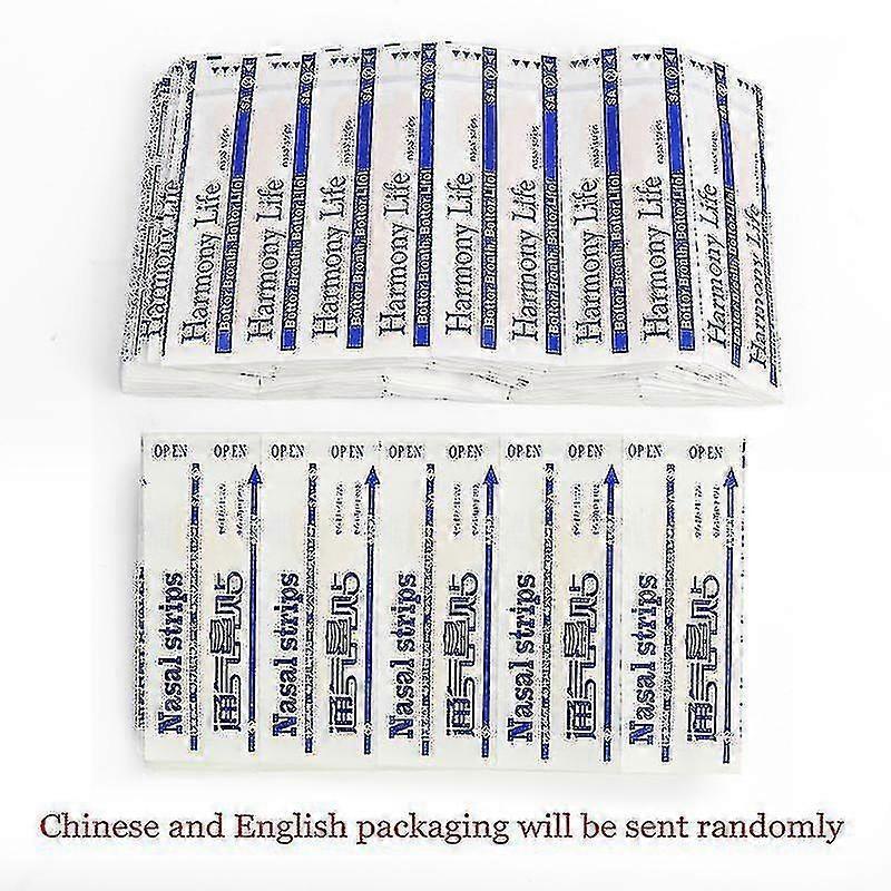 50pcs Nasal Strips Anti Snoring Improve Breath Stickers Nose Ventilation Pads Stop Snoring