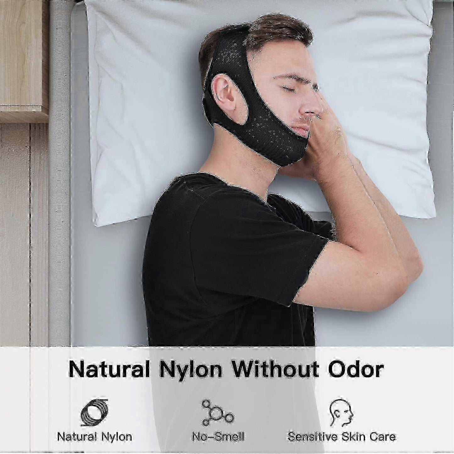 Anti Snore Chin Strap [upgraded 2023], Vosaro Snoring Solution Effective Anti Snore Device, Adjustable And Breathable Stop Snoring Head Band For Men & Women