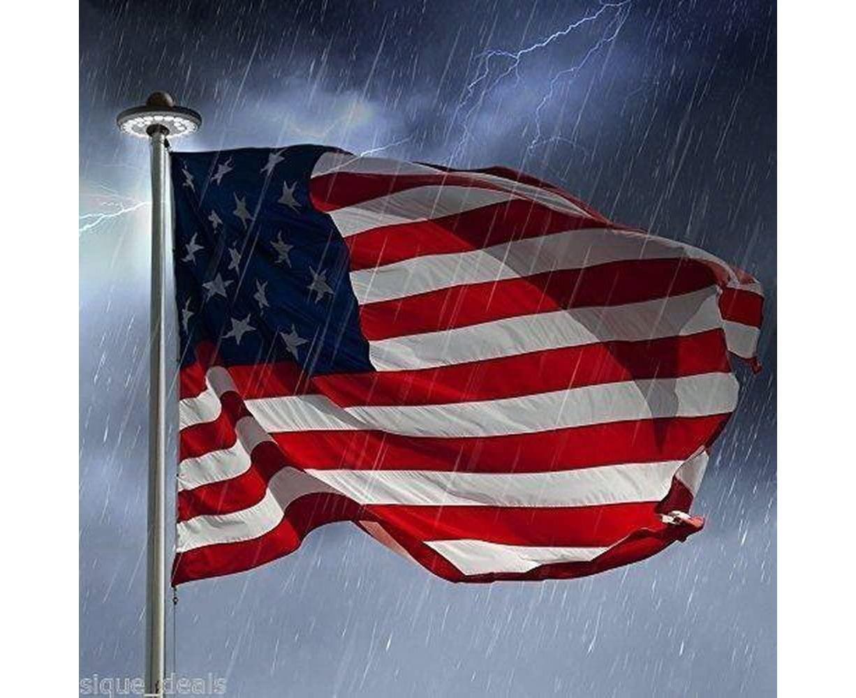 Flagpole Lights,Solar Flagpole Light-White Shell,Flagpole Lights,Solar Flag Pole Light Bright 26 Led Solar Powered Waterproof