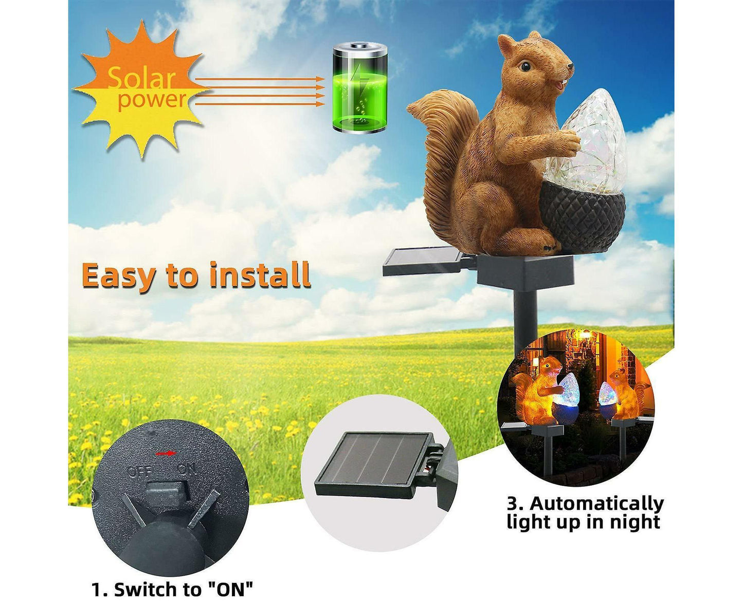 Solar Garden Stake Lights Ip65 For Pathway Christmas Weddings Decor
