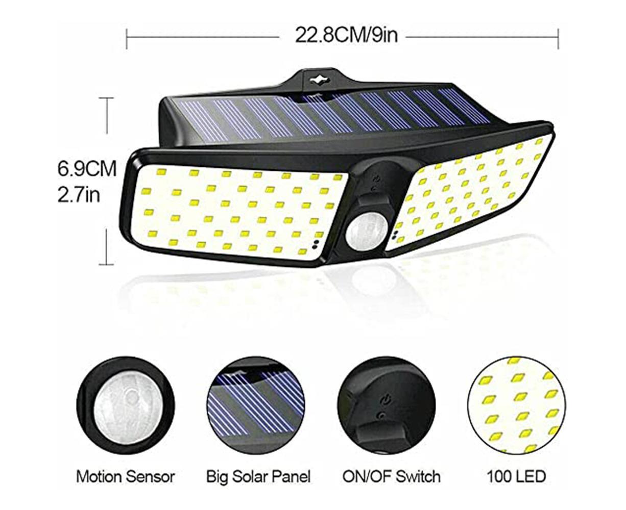 Solar Light Outdoor Garden LED Garden Light-100 LED Path Light-Outdoor Landscape Lawn