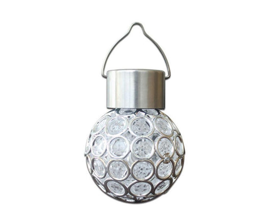 Solar Light, Outdoor Hanging Decorative Garden Light, LED Crackle Ball for Lawn Yard