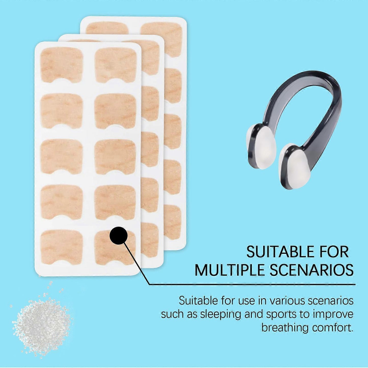 Grip Nose Strips for Breathing Snoring Relief Grip Nose Clip Sleeping Aid