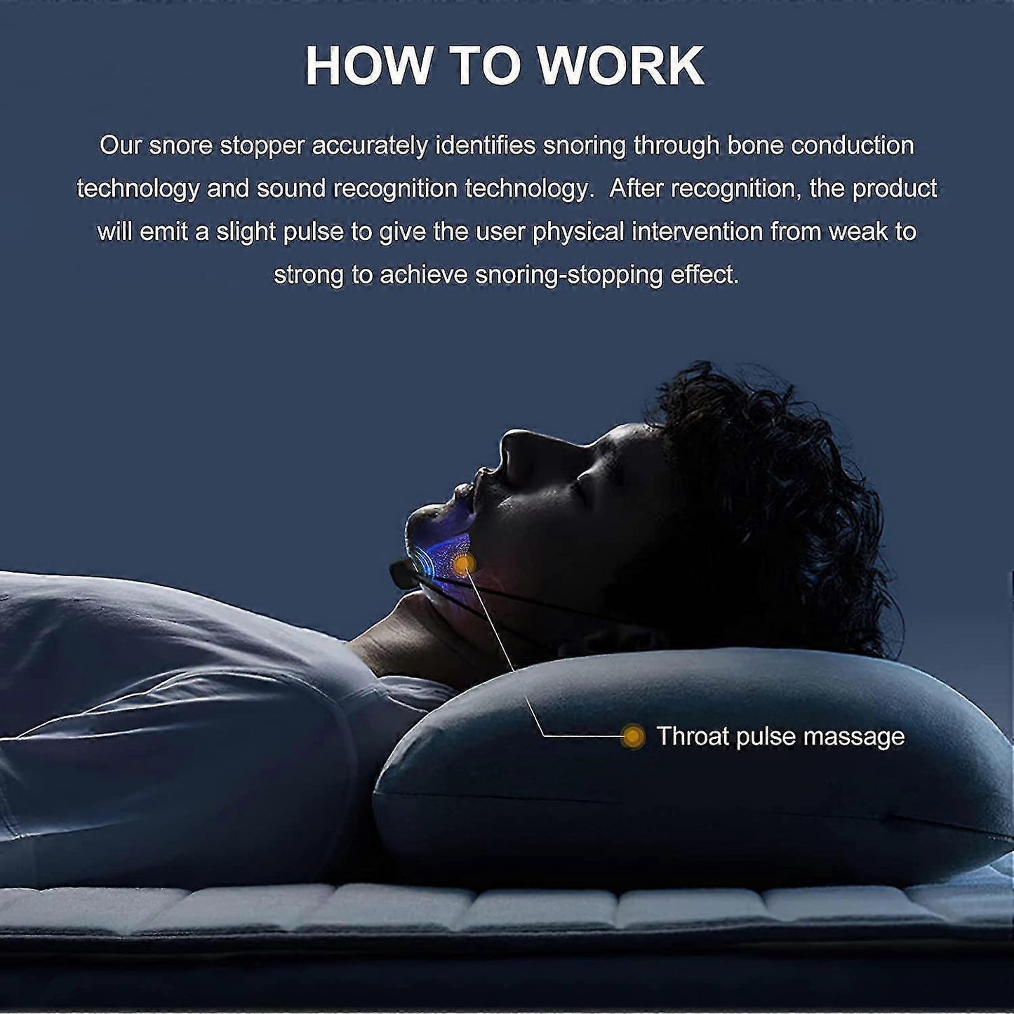 Electric Anti-Snoring Device Sleep Aid V-Face Beauty Device Deep Sleep Solution