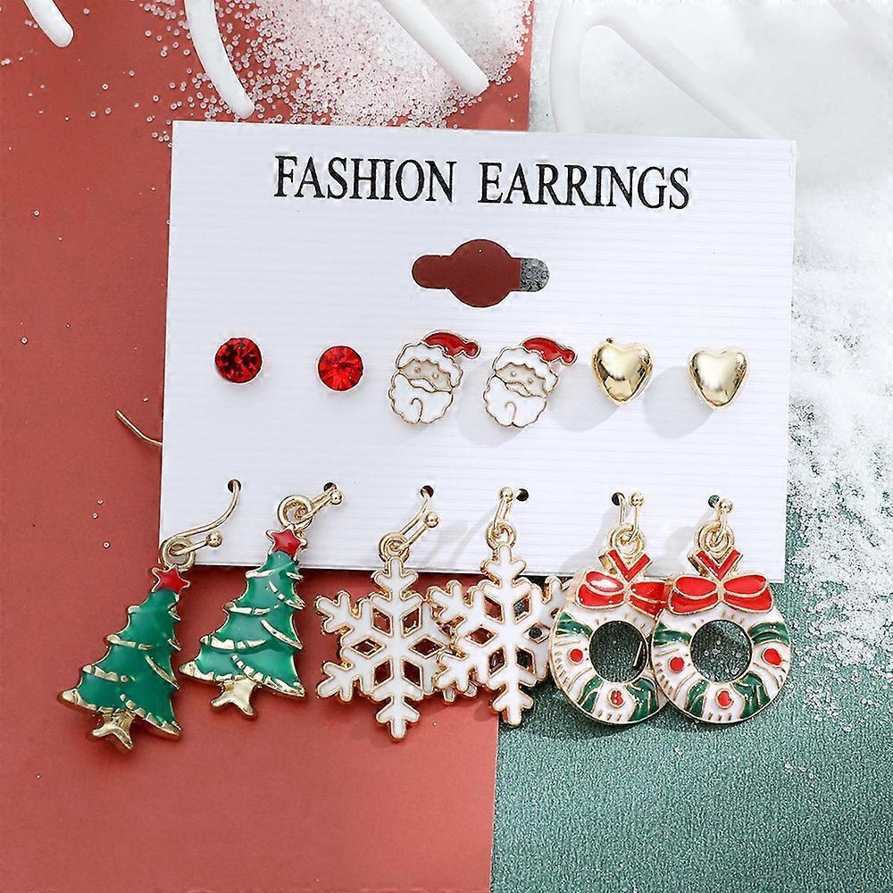 Christmas Earrings for Women Cute Party Jewelry Xmas Gifts for babies Teen Girls