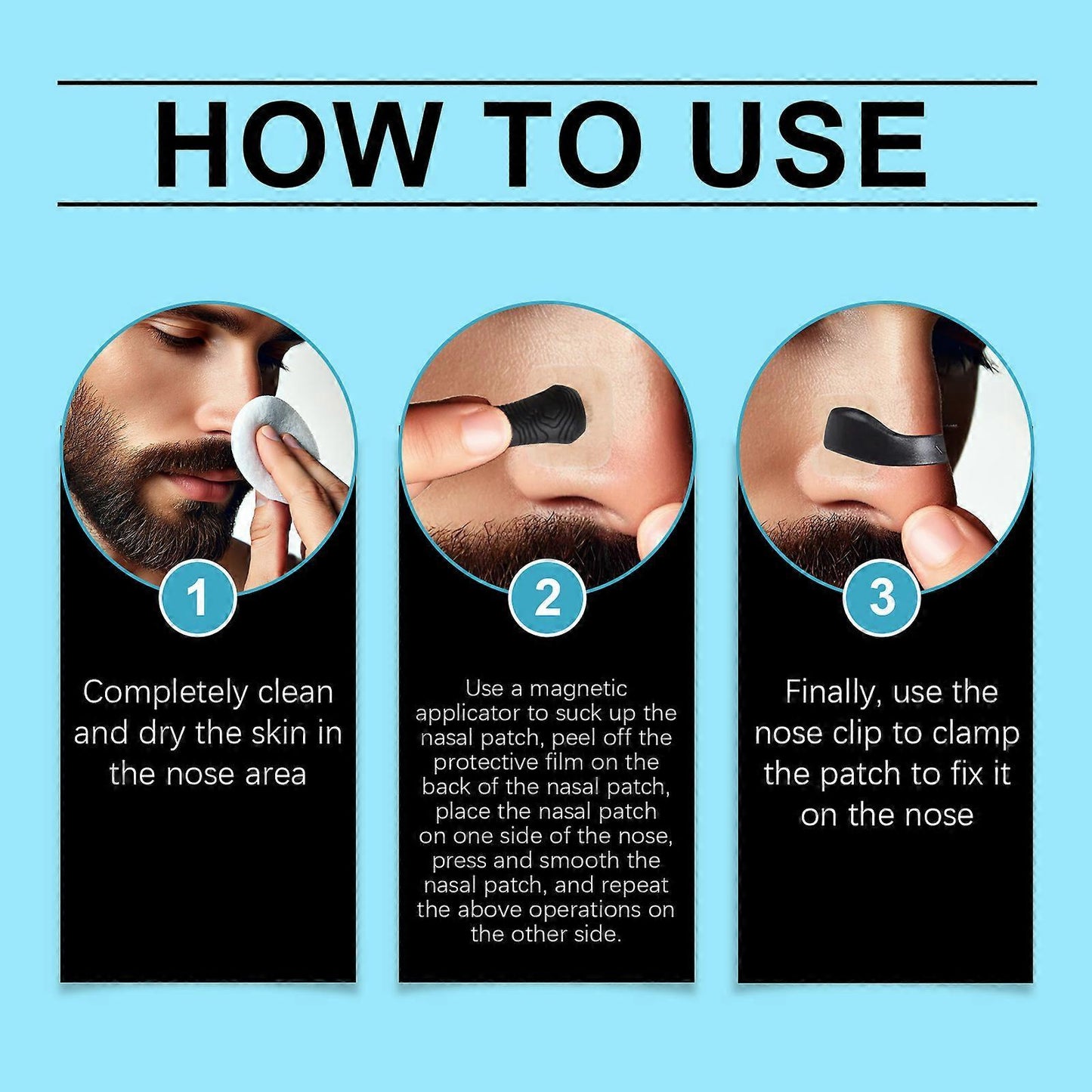 45Pcs Grip Nose Patch Set Reduces Snoring and Nasal Discomfort Sleep Care