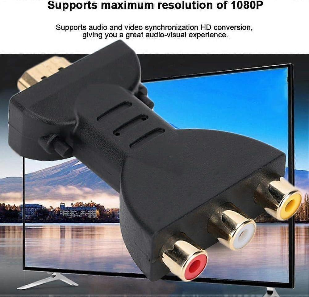HDMI to RGB audio video converter to RCA component converter 1080P audio and video sync adapter