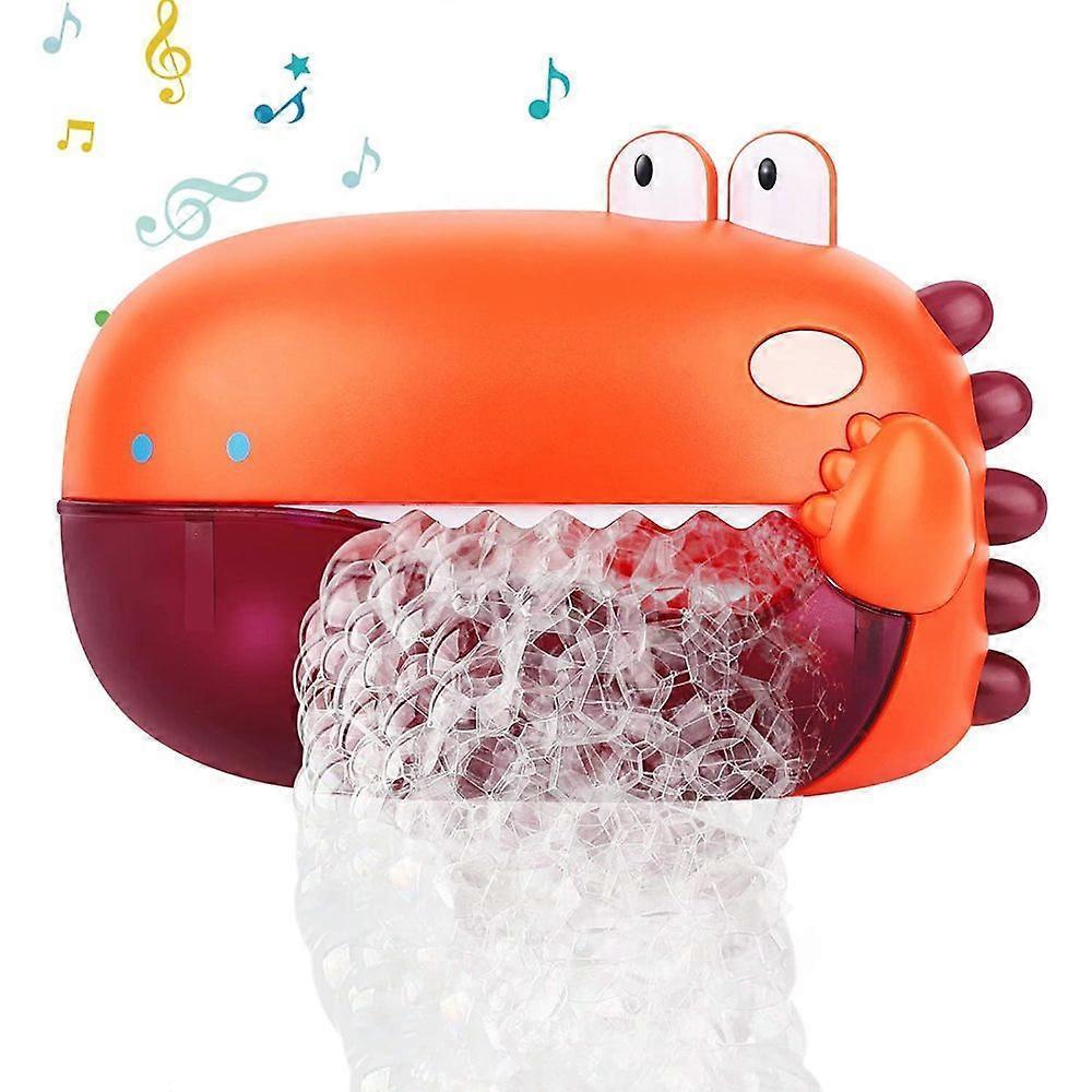 Lehoo Castle Bath Toy Foam Machine Bathtub Music Dinosaur Bath Toy Babies with 1000+ Bubbles Per Minute