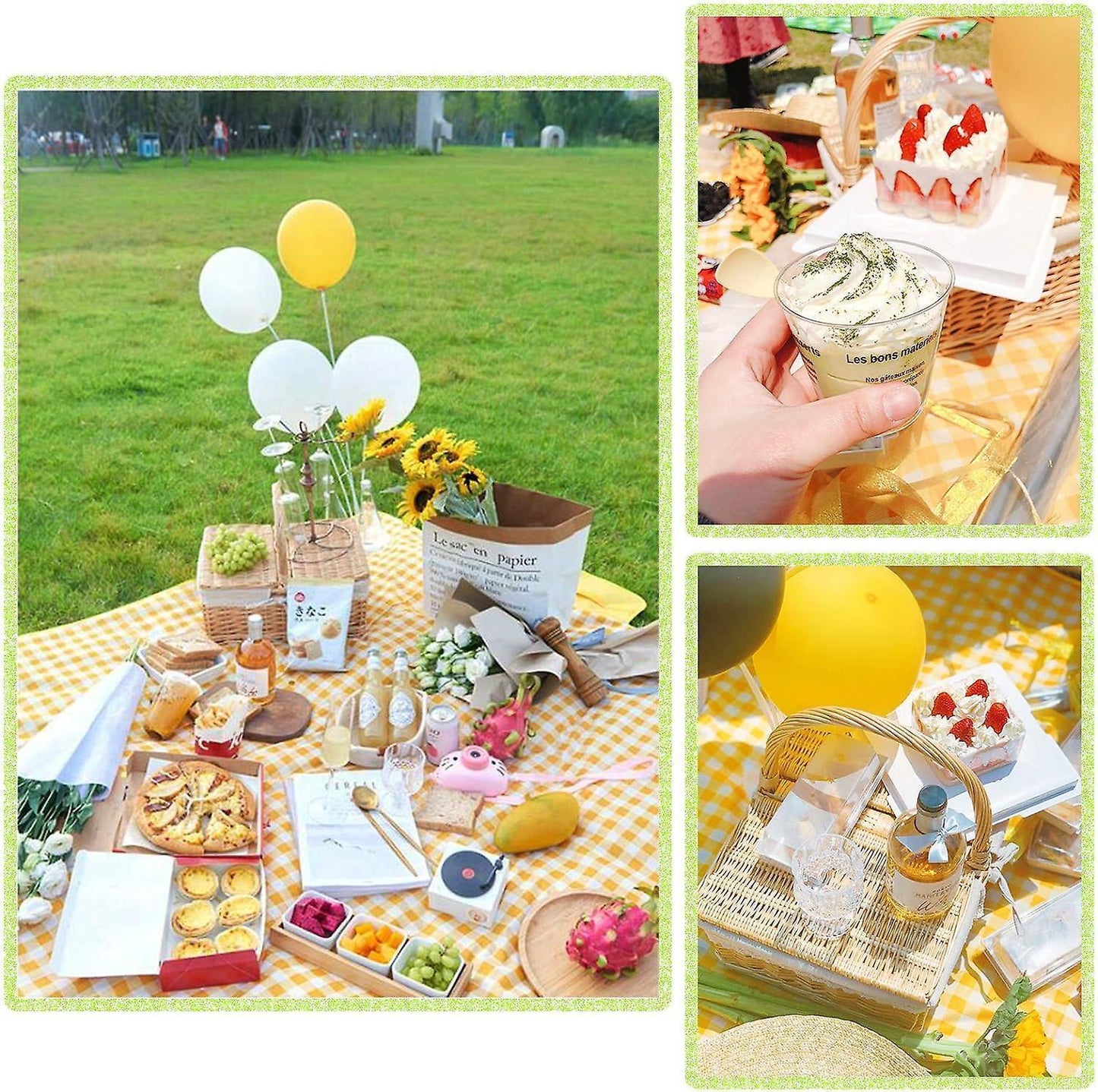 Picnic blanket waterproof picnic beach carpet pattern