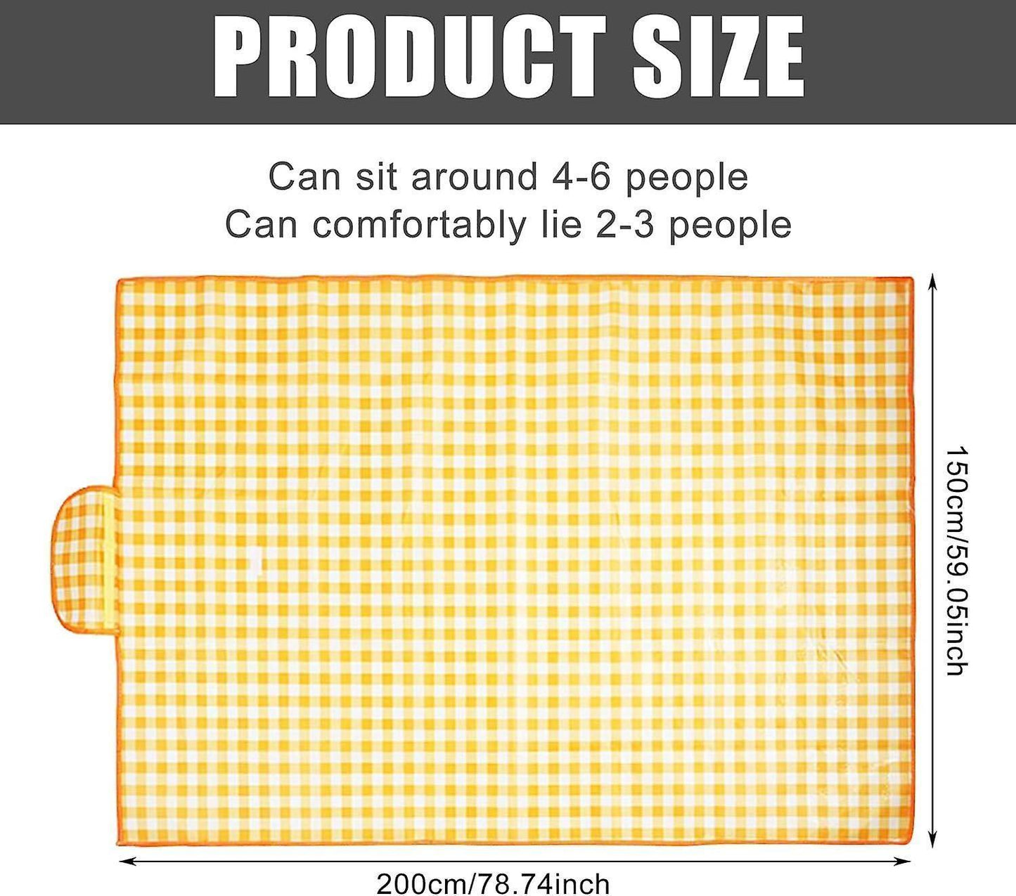 Picnic blanket waterproof picnic beach carpet pattern