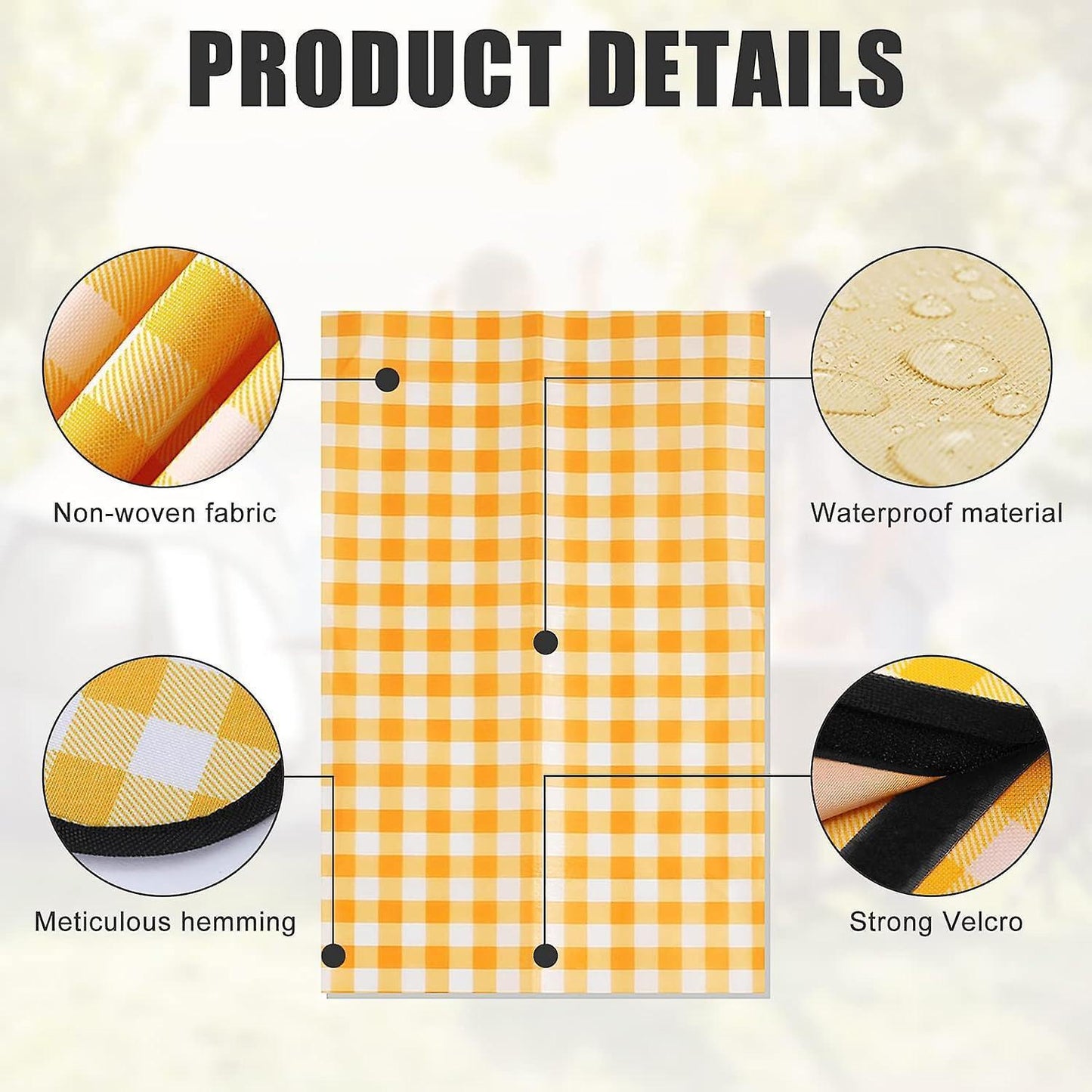 Picnic blanket waterproof picnic beach carpet pattern