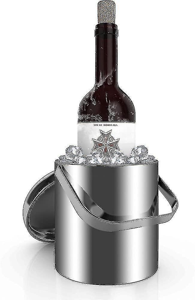 Ice Bucket Ice Bucket Champagne Cooler Ice Cube Container With Tongs And Lid