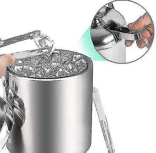Ice Bucket Ice Bucket Champagne Cooler Ice Cube Container With Tongs And Lid