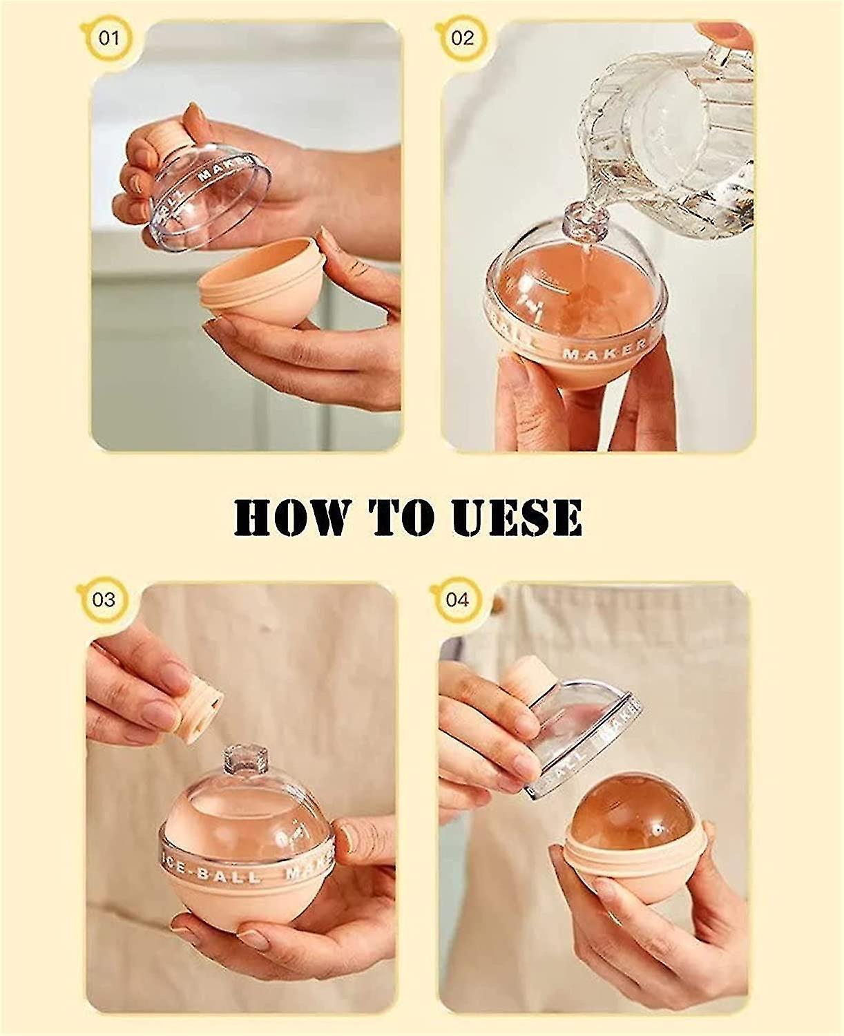 Summer New Creative Light Bulbs Ice Molds,silicone Ice Cube Molds,ice Ball Maker, Whiskey Ice Mold,2.5 Inches Sphere Ice Mold For Whiskey And Cocktail