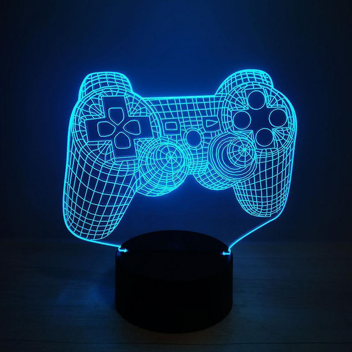 Video Game Controller Lamp Night Light 3D Illusion Game On