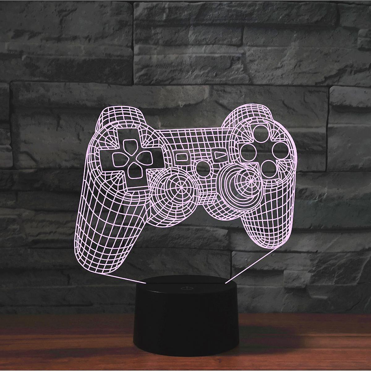 Video Game Controller Lamp Night Light 3D Illusion Game On