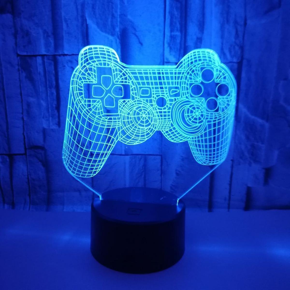Video Game Controller Lamp Night Light 3D Illusion Game On
