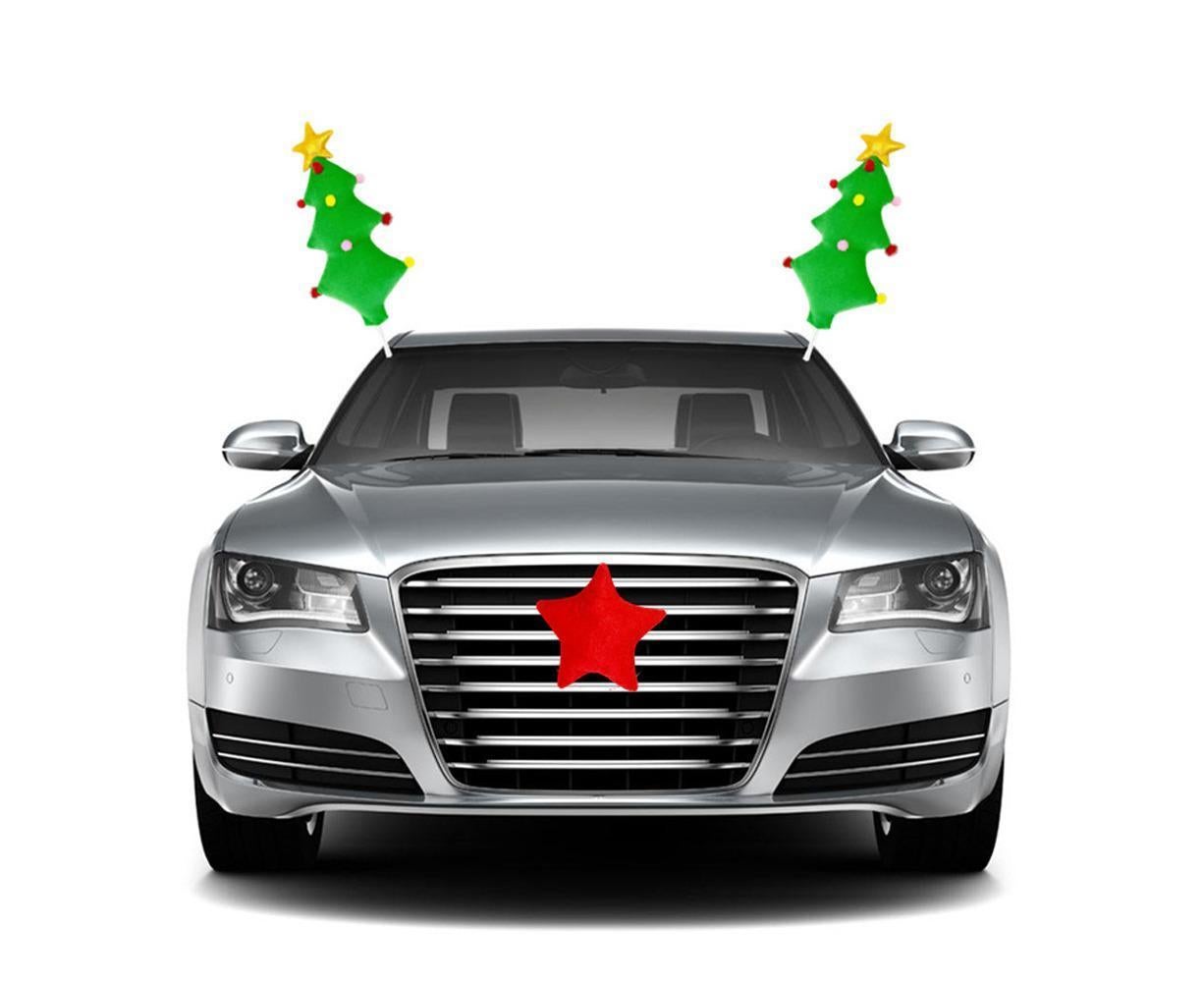 Christmas Car Decorations Christmas Tree Car Kit Vehicle Windows Ornaments Xmas Car Styling Gift