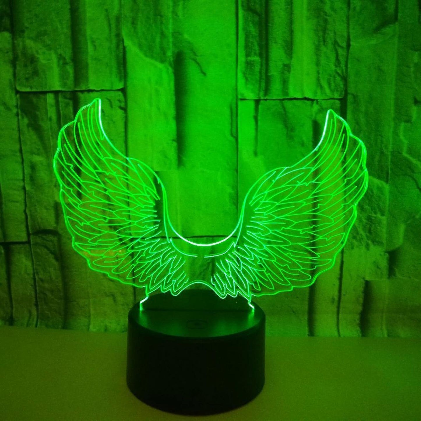 3D Angel Wing Night Light Lamp Illusion Night Ligh