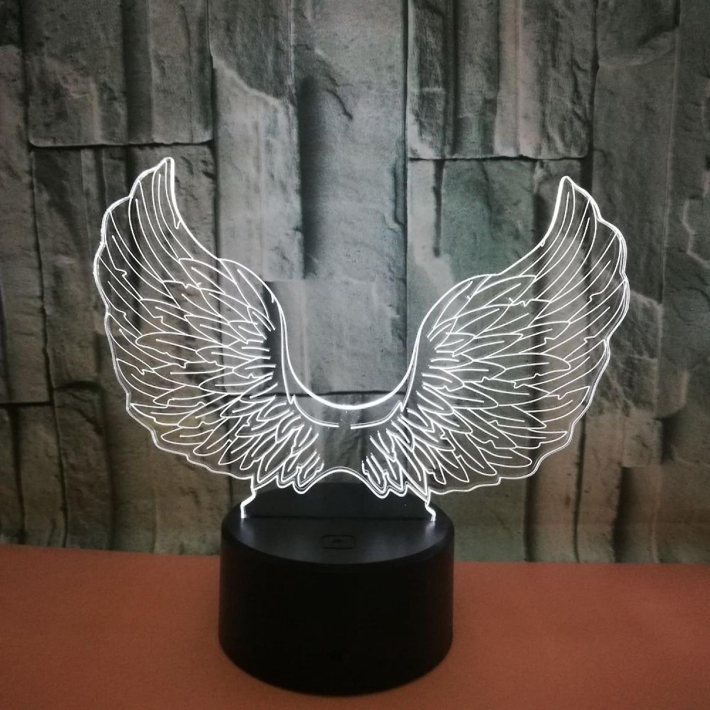 3D Angel Wing Night Light Lamp Illusion Night Ligh