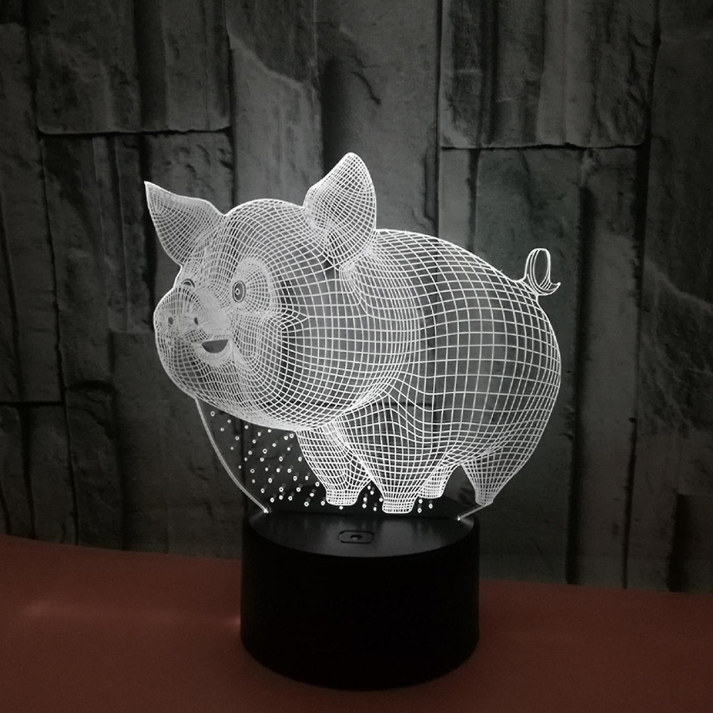 JUSCH Pig Night Light 3D Illusion Lamp Touch 7 Color Changing Bed Room Decor Girl babies Birthday Present Toys Pigs Gifts B091-1111