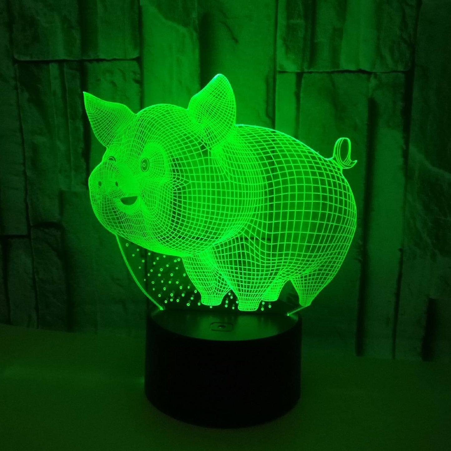 JUSCH Pig Night Light 3D Illusion Lamp Touch 7 Color Changing Bed Room Decor Girl babies Birthday Present Toys Pigs Gifts B091-1111