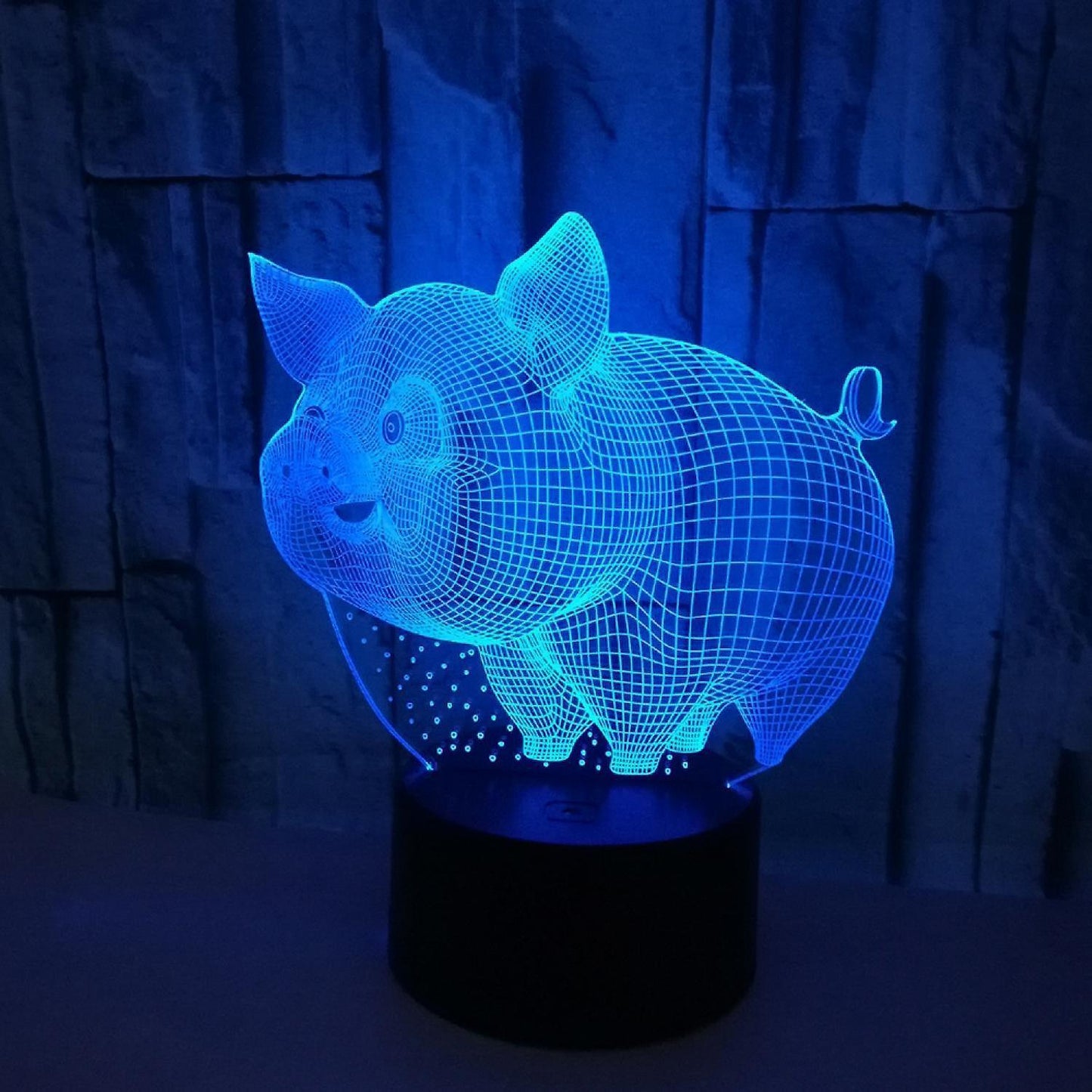 JUSCH Pig Night Light 3D Illusion Lamp Touch 7 Color Changing Bed Room Decor Girl babies Birthday Present Toys Pigs Gifts B091-1111
