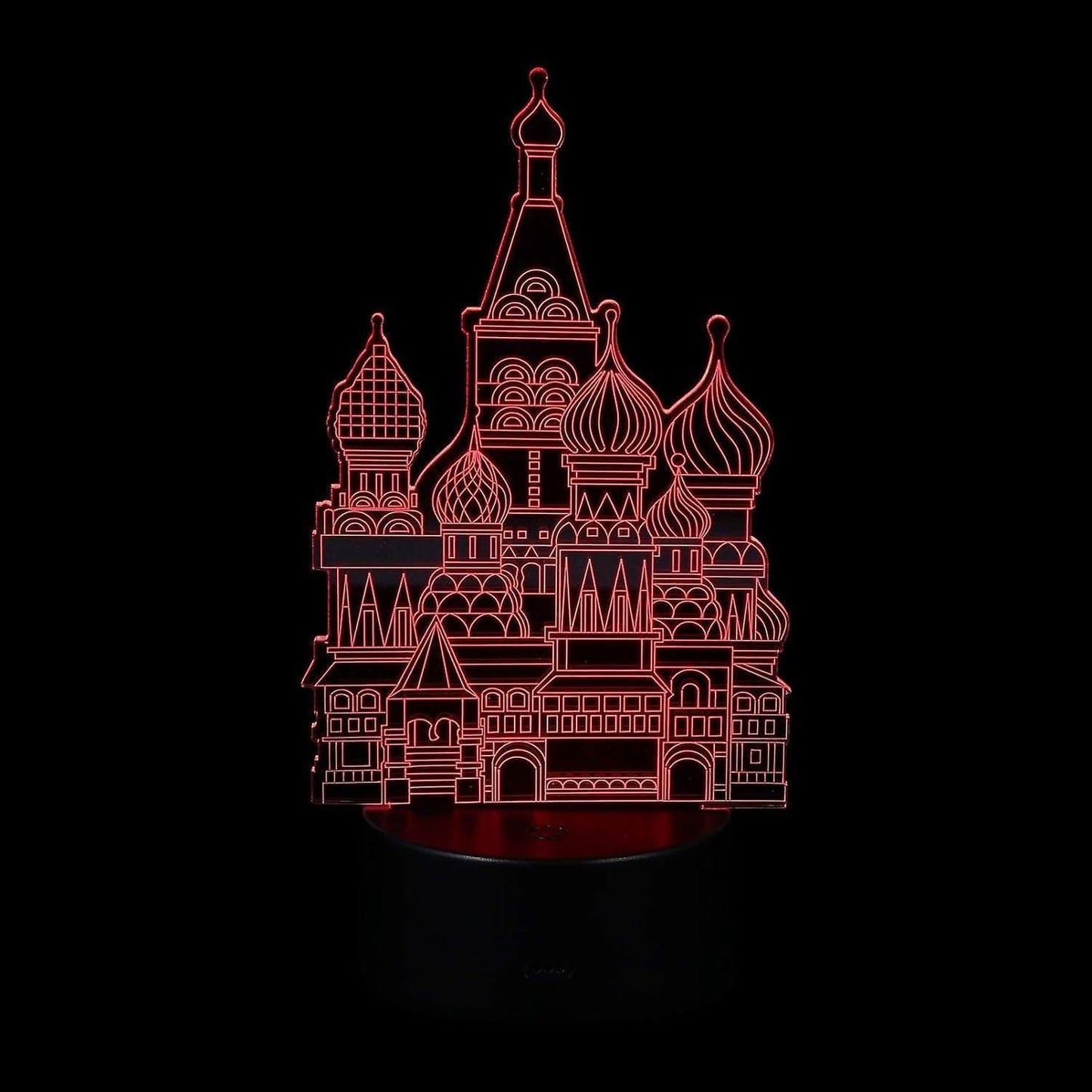 Black Table Decor 1 Set 3D Castle Night Light 3D Optical Illusion Night Lamp Decorative Bedside Light Tabletop Decoration Ornament Without Battery