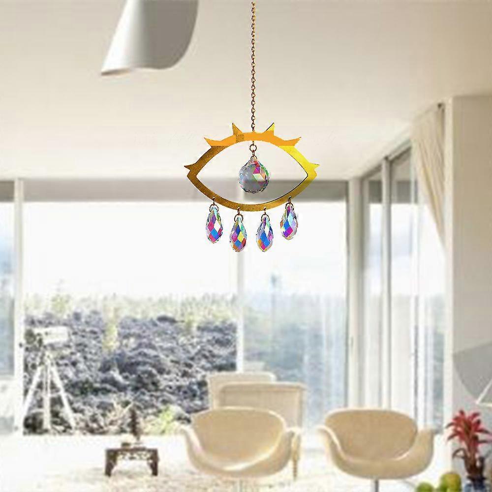 Evil Eye Suncatcher Crystal Light Catcher window curtain home decoration crystal tracery