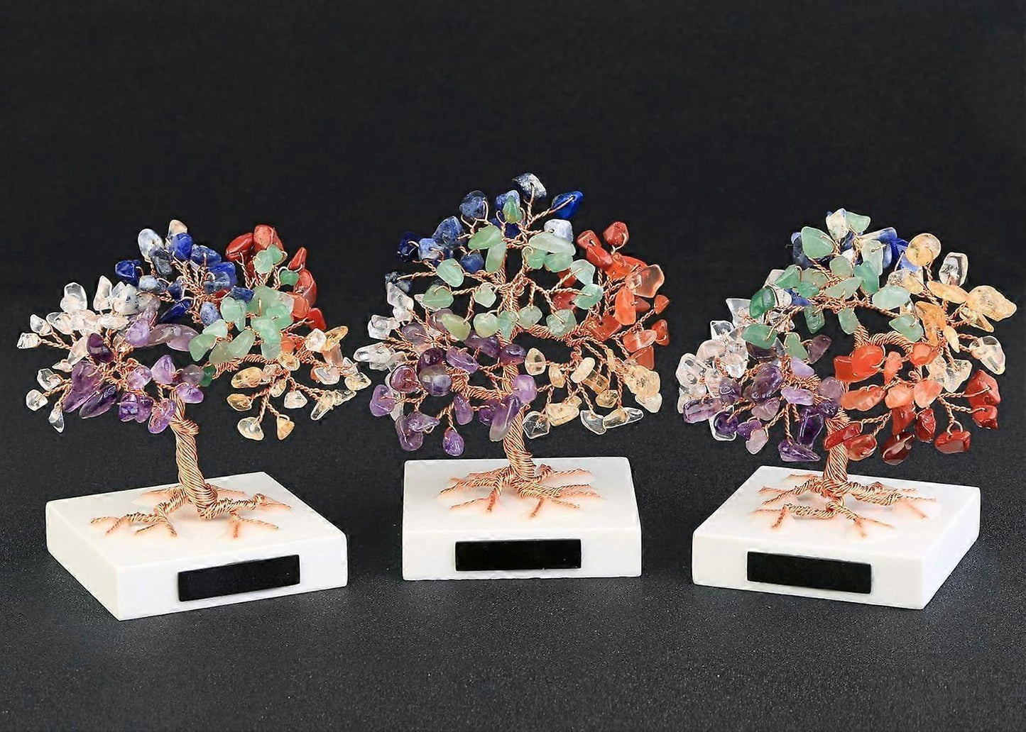 Premium quality natural chakra crystal tree with healing properties