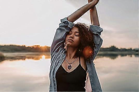 7 Chakra Gemstone Healing Crystals Necklace Copper Wire Wrapped Natural Gemstone Necklace Unisex Hippie Leather Necklace Choker