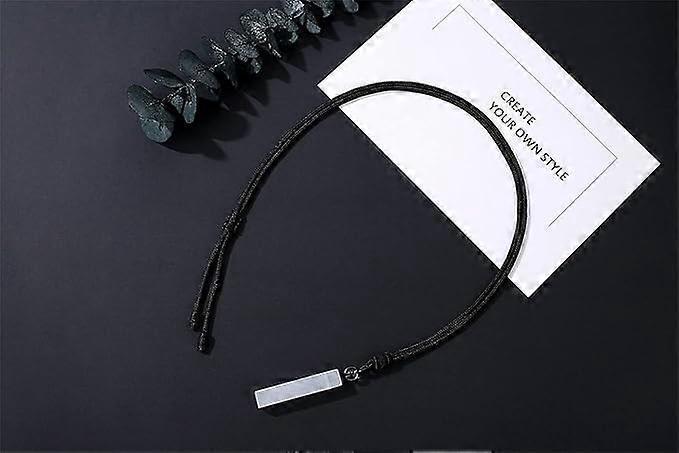 Crystal Necklace for Men Women Healing Crystal Stone Bar Pendant Necklace Adjustable Rope Necklace Natural Gemstone Necklace Jewelry