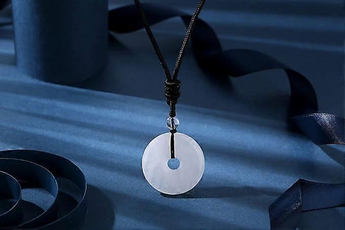 Crystal Necklace for Men Women Healing Crystal Stone Bar Pendant Necklace Adjustable Rope Necklace Natural Gemstone Necklace Jewelry