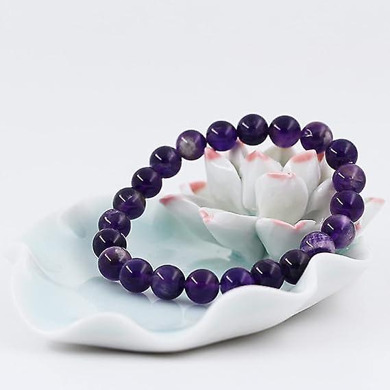 Men Women 8mm Natural Stone Bead Stretch Bracelet Healing Crystal Gemstone Beaded Bracelets