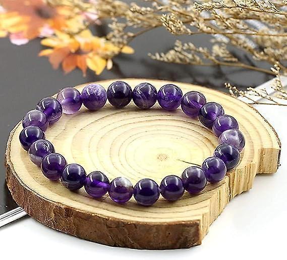 Men Women 8mm Natural Stone Bead Stretch Bracelet Healing Crystal Gemstone Beaded Bracelets