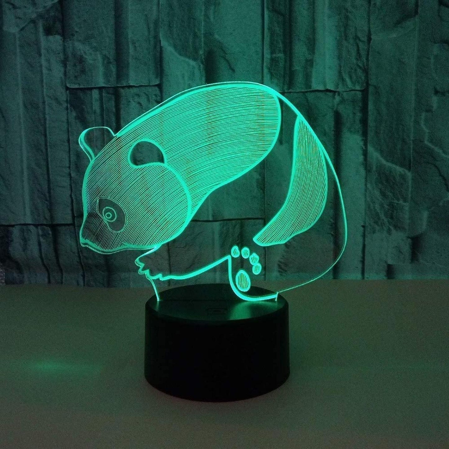 3D Illusion Lamp LED Panda Night Light Animal Toys