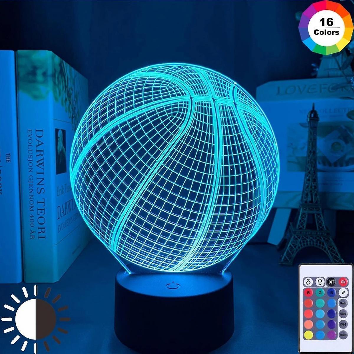 Basketball Night Light,3D Illusion Led Lamp 16 Colors Dimma